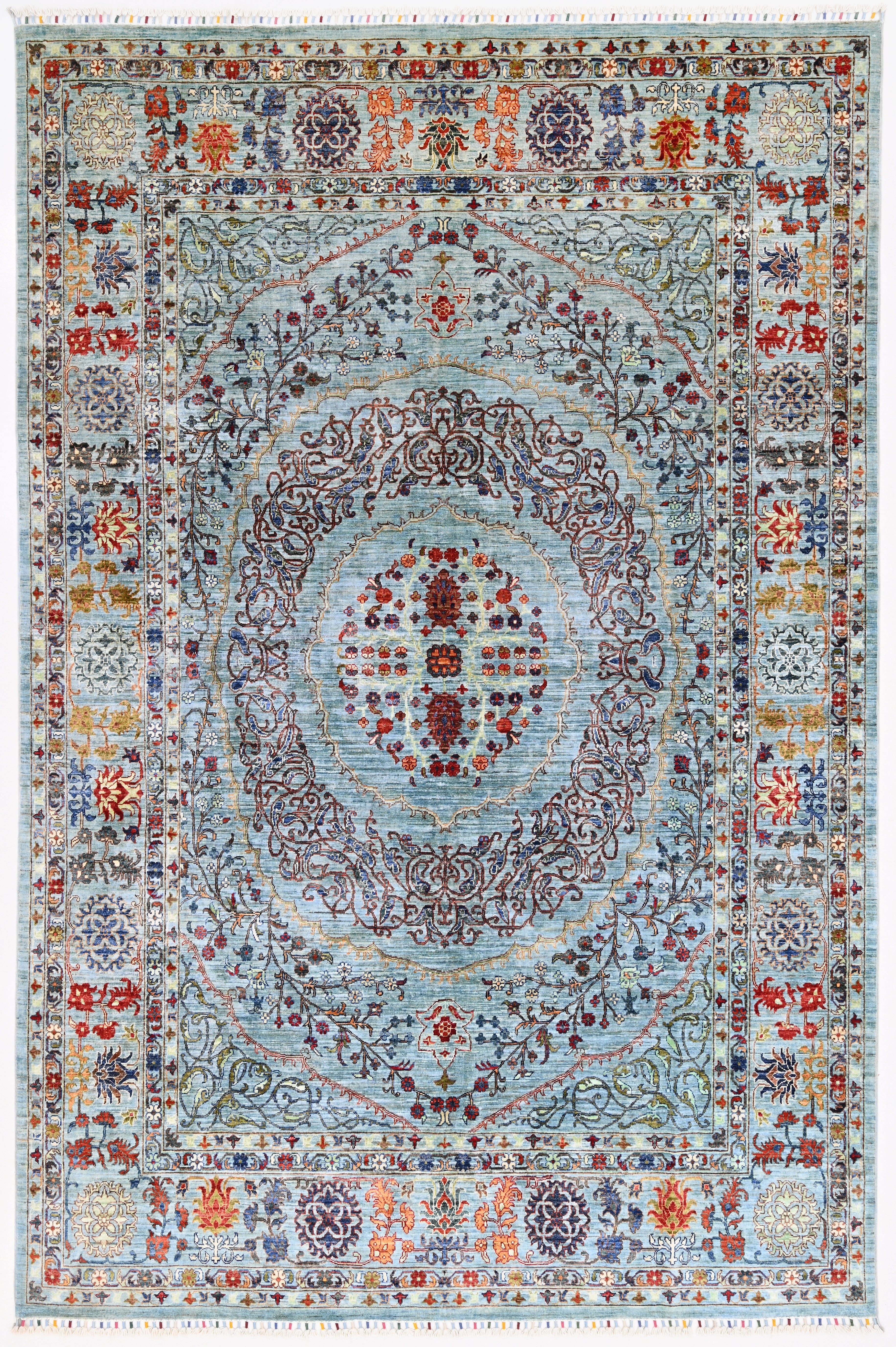 Mamlure Azure El Dokuma Yün Halı 303 x 203 cm