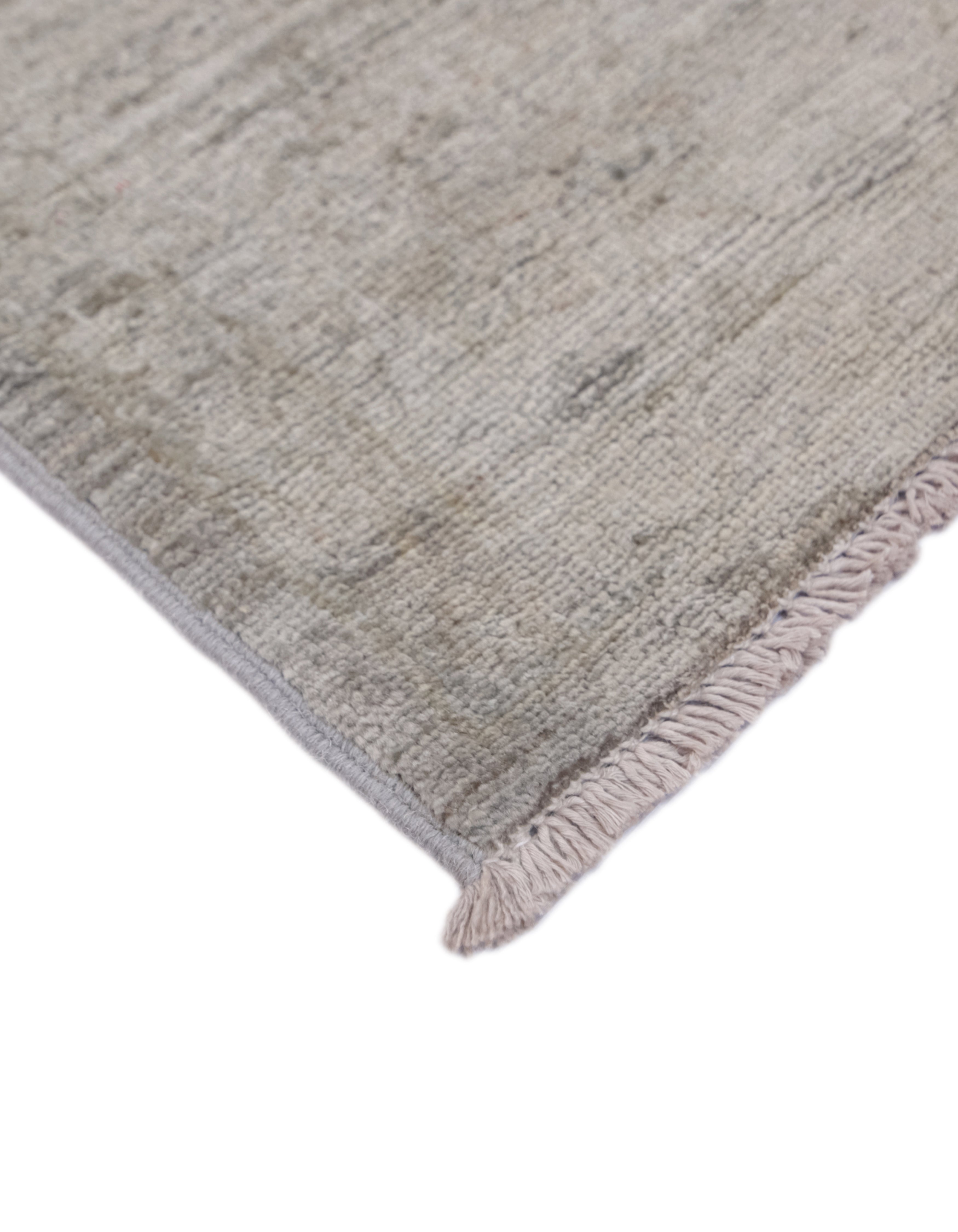 Mocha Dust Hand-Woven Wool Rug 241x165 cm