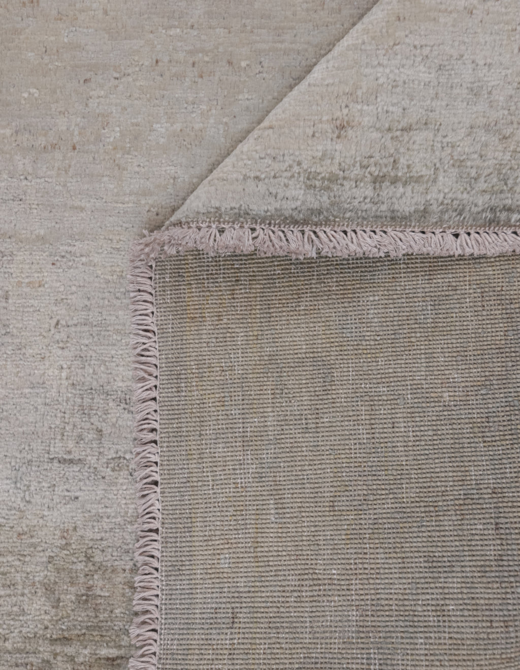 Mocha Dust Hand-Woven Wool Rug 241x165 cm