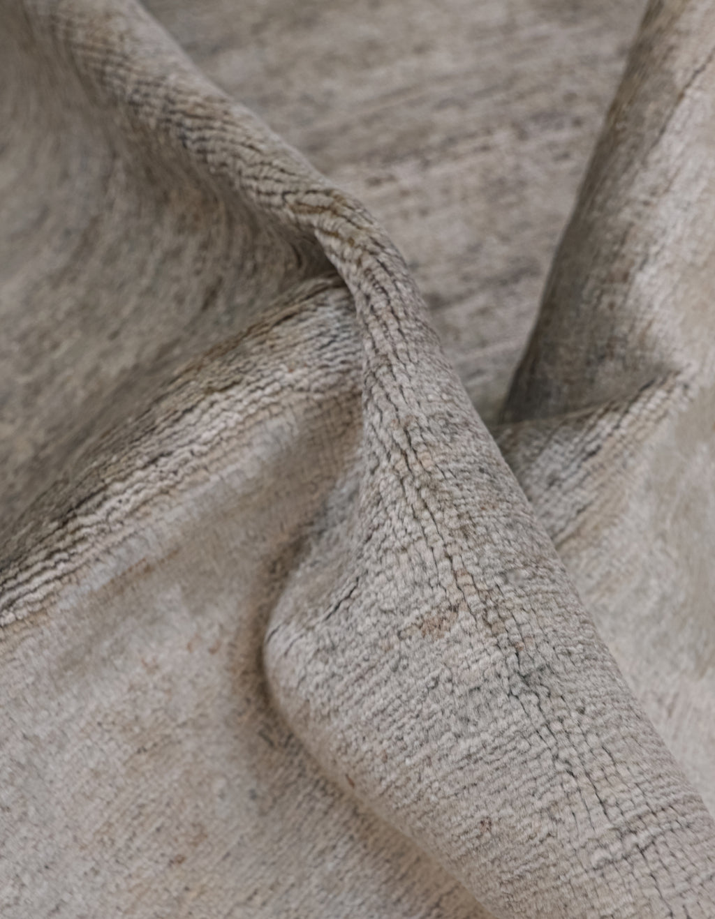 Mocha Dust Hand-Woven Wool Rug 241x165 cm
