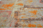 Neon Dust Hand-Woven Wool and Silk Carpet 303x240 cm