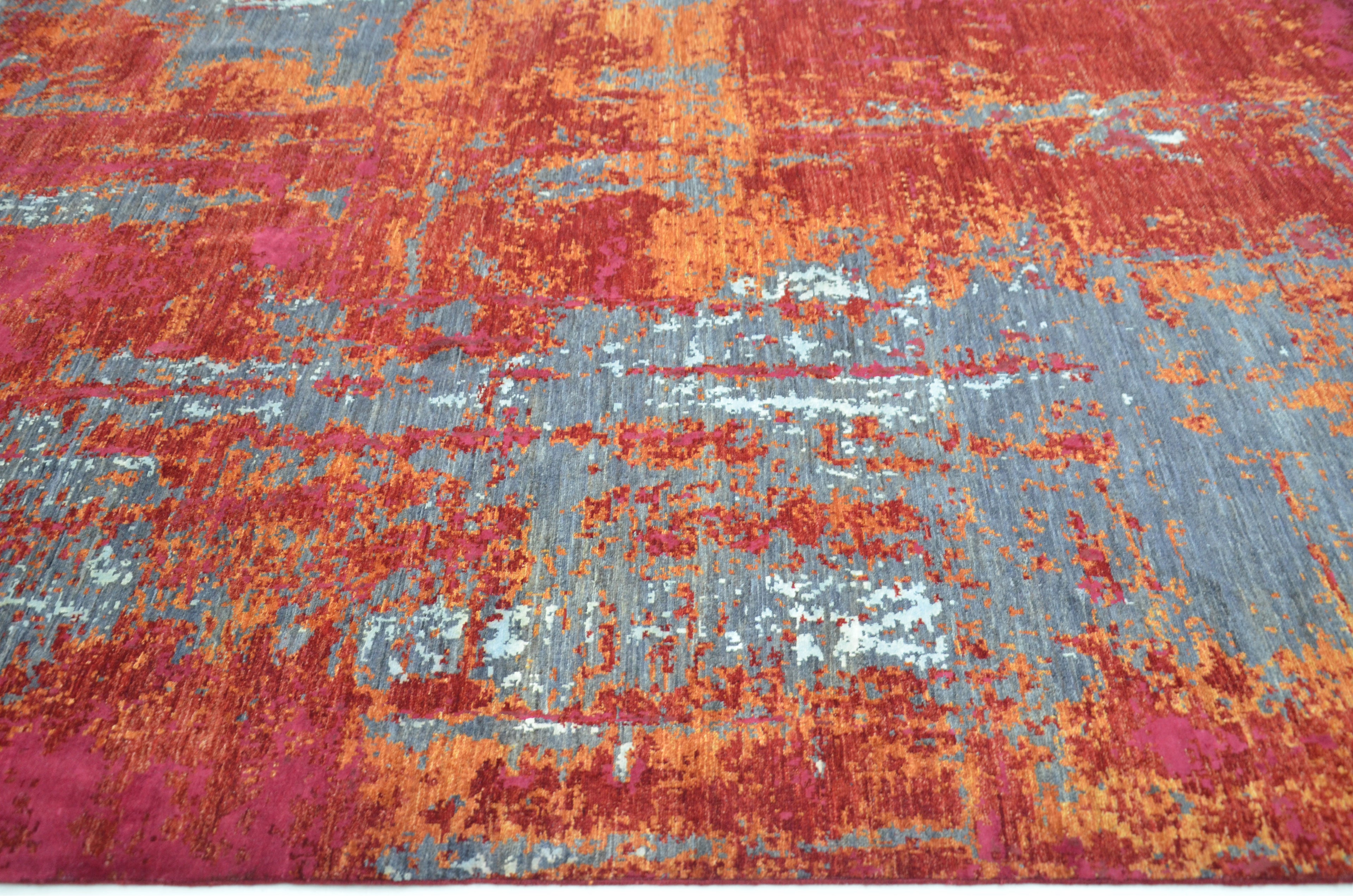Amber Glow El Dokuma Yün ve İpek Halı 290x246 cm