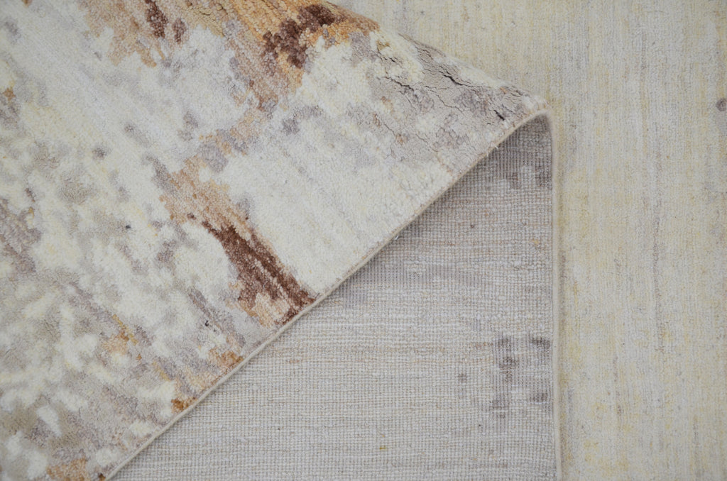 Canvas Hand-Woven Wool and Silk Carpet 302x243 cm