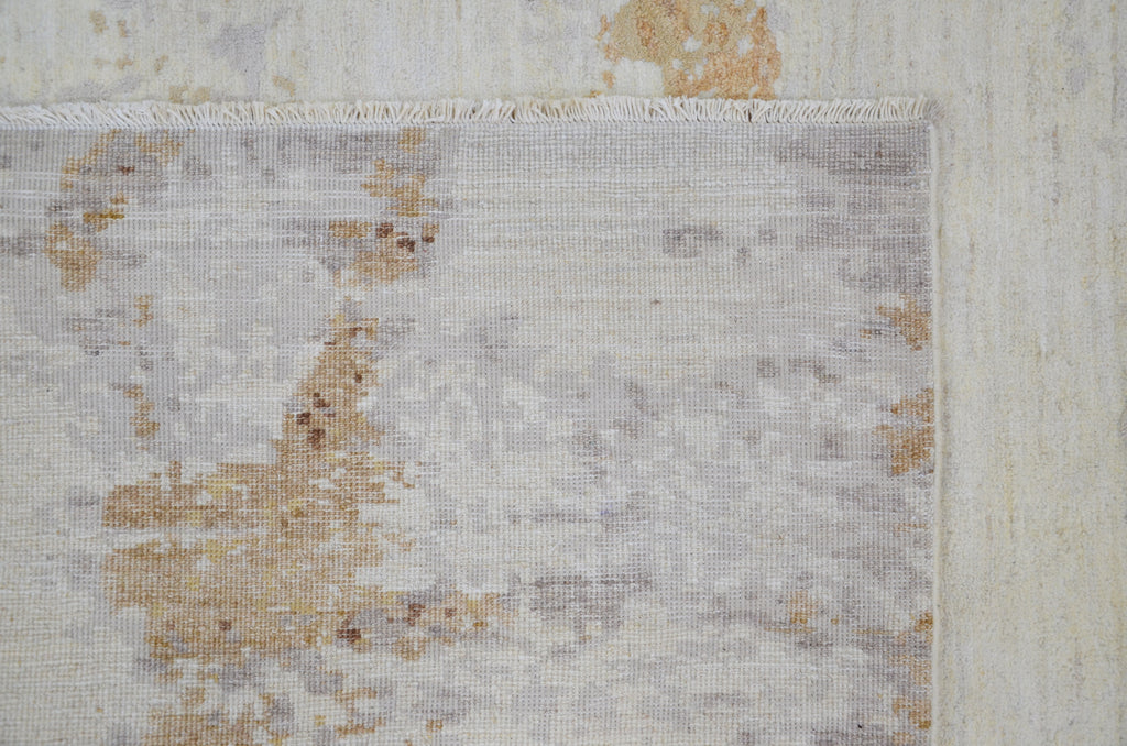 Canvas Hand-Woven Wool and Silk Carpet 302x243 cm