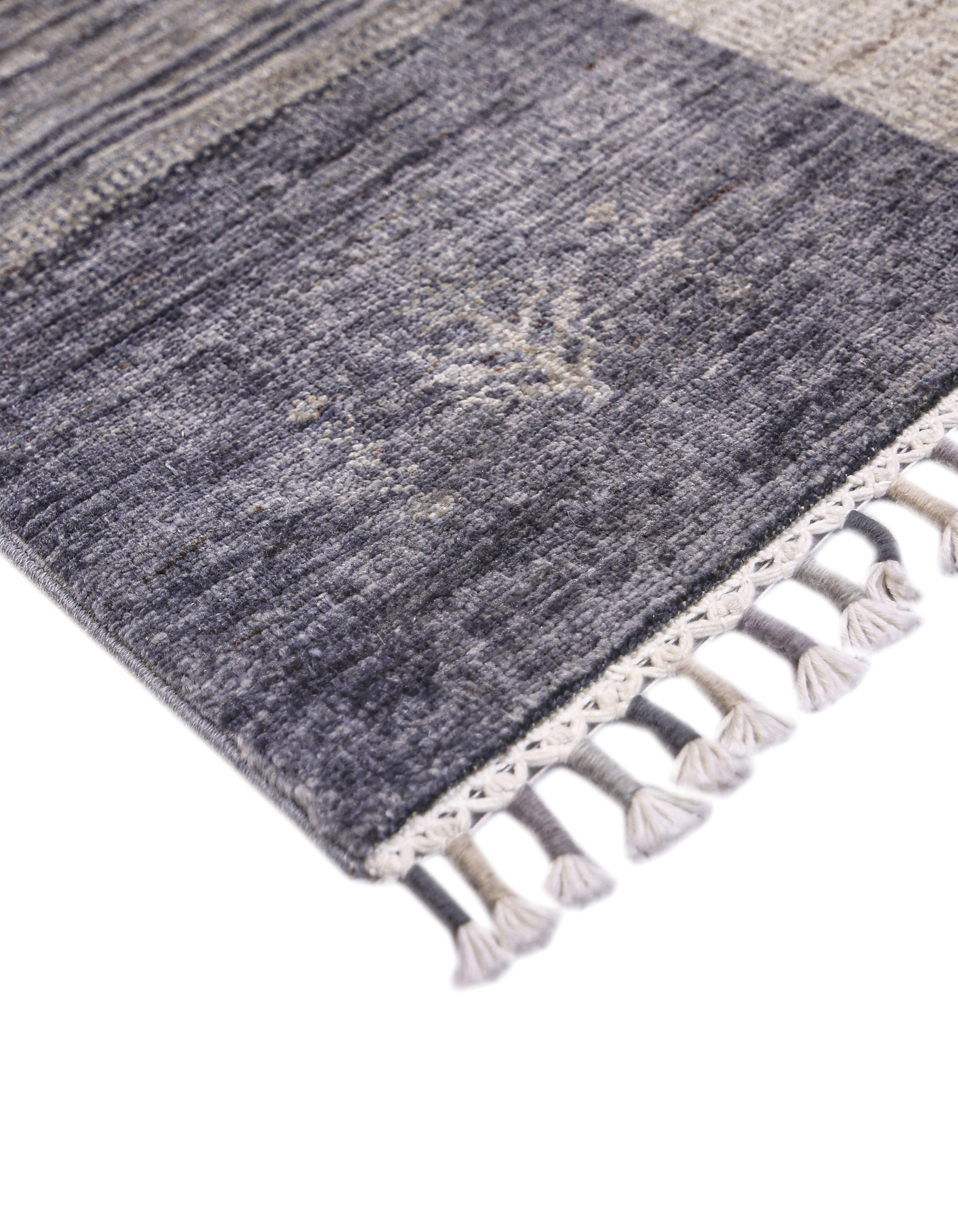 Nomadia Slate El Dokuma Yün Halı 177 x 121 cm