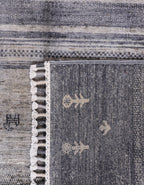 Nomadia Slate El Dokuma Yün Halı 177 x 121 cm