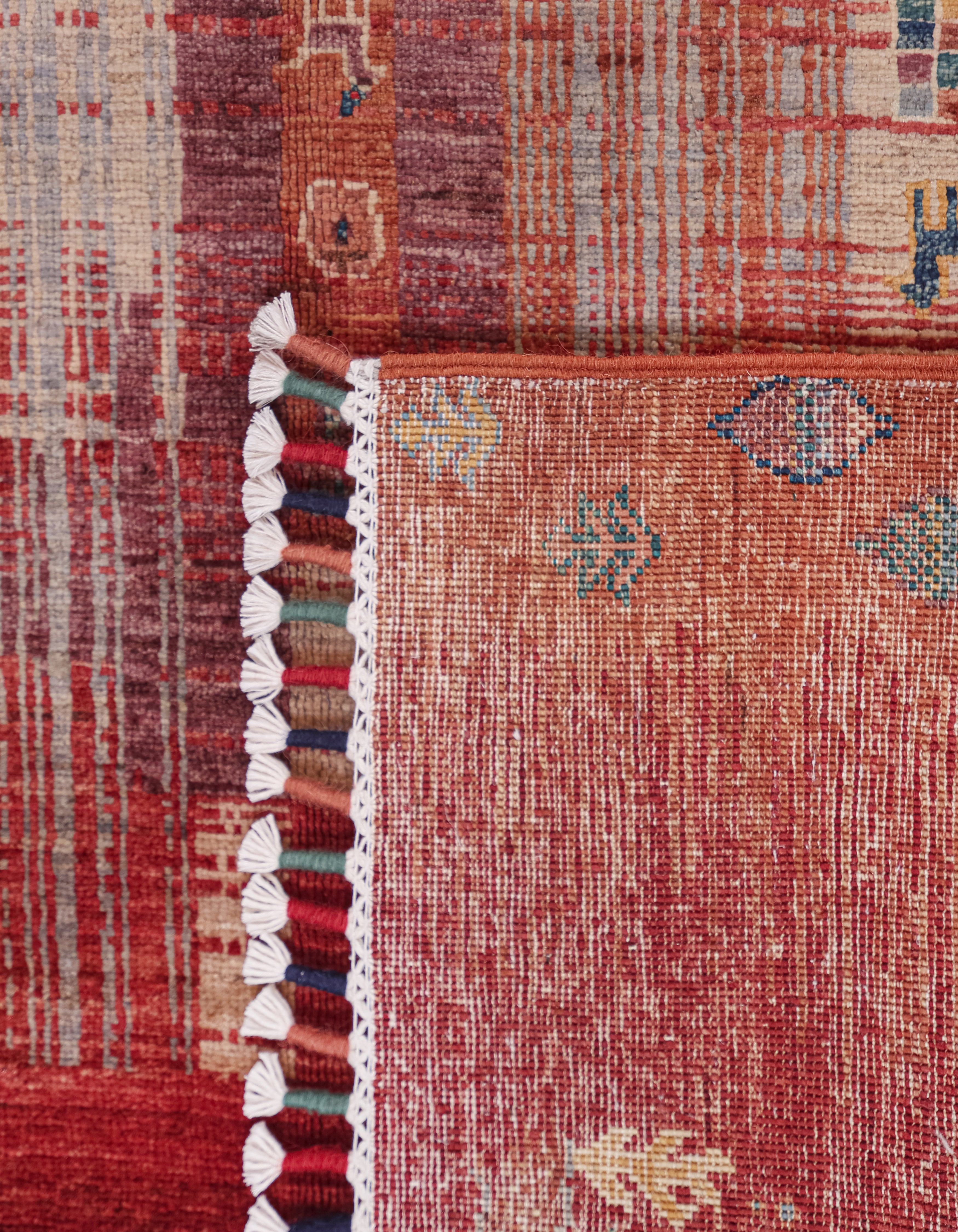 Nomadia Crimson El Dokuma Yün Halı 181 x 120 cm