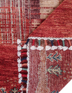 Nomadia Crimson El Dokuma Yün Halı 181 x 120 cm