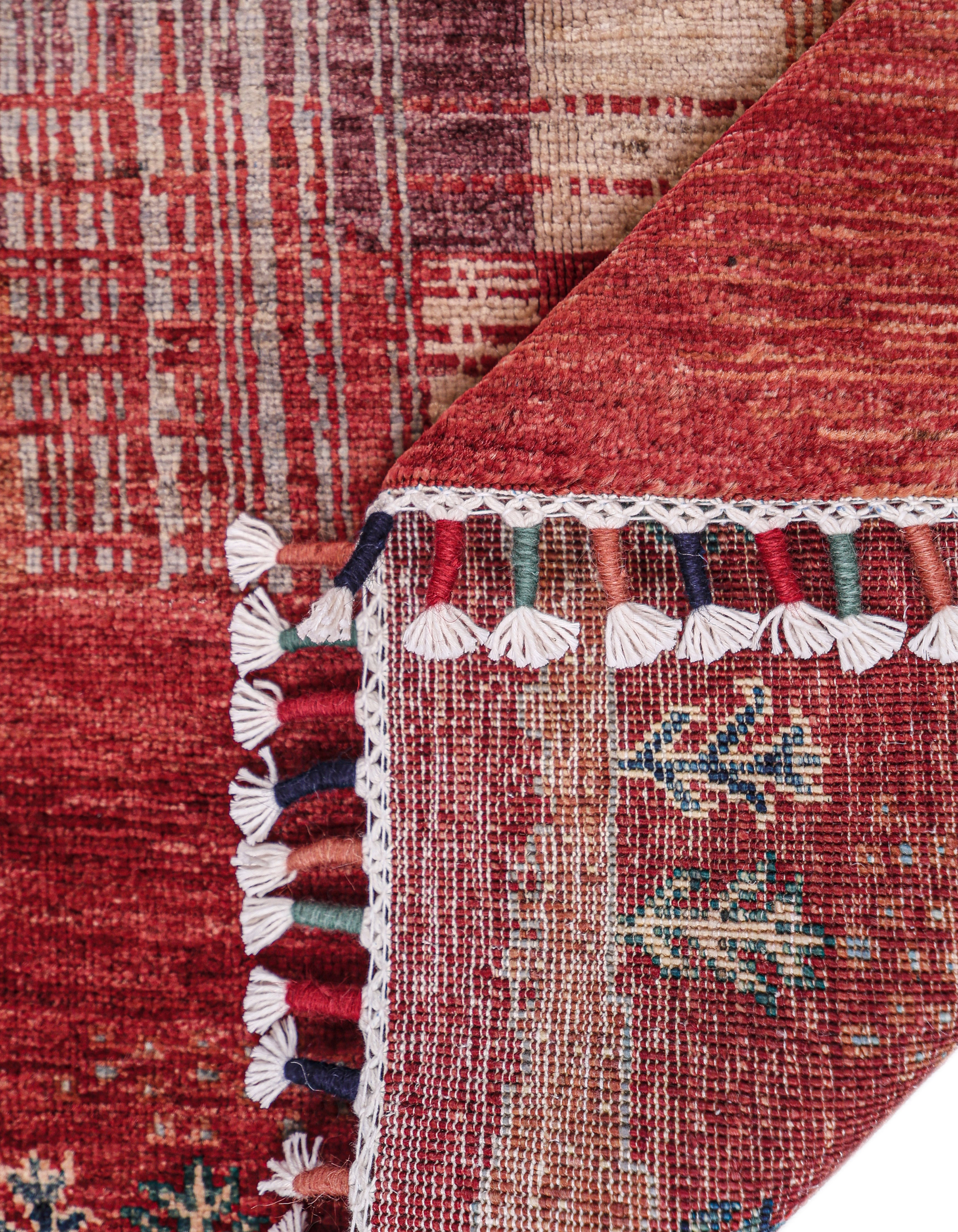 Nomadia Crimson El Dokuma Yün Halı 181 x 120 cm