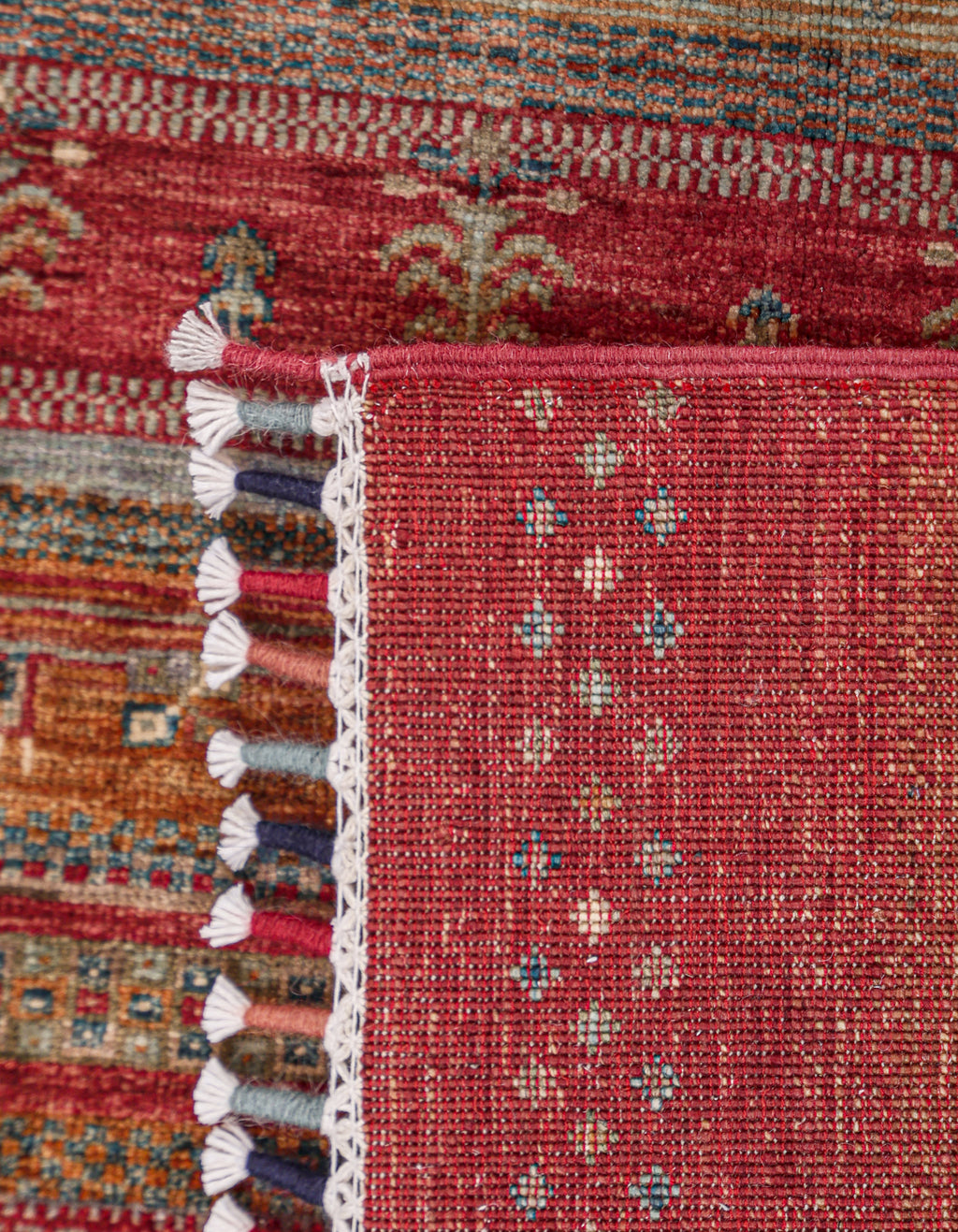 Nomadia Saffron Red El Dokuma Yün Halı 182 x 124 cm