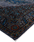 Sapphire Elegance Hand-Woven Wool Carpet 258x188 cm