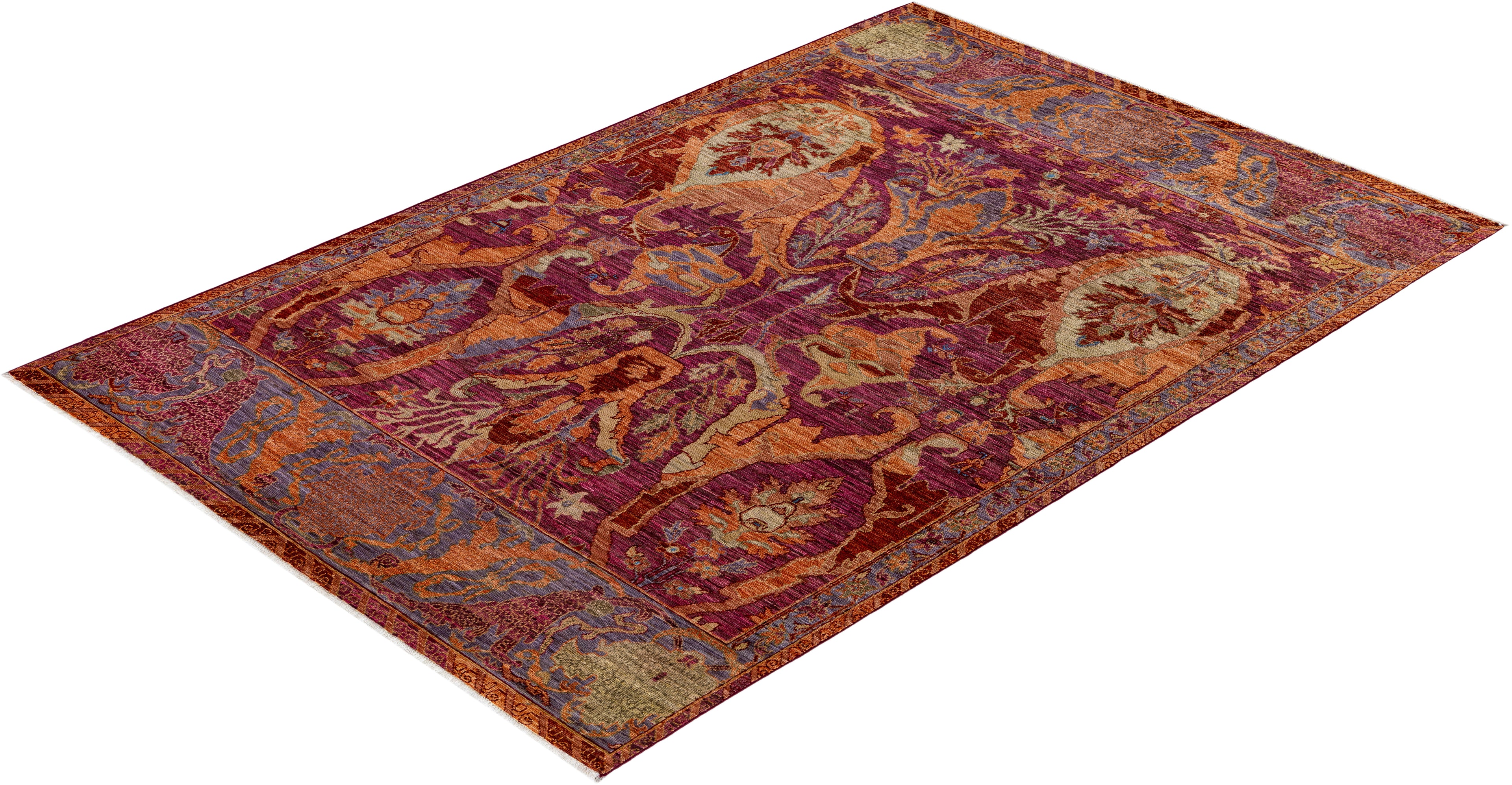 Antique Garnet El Dokuma Yün Halı 277x183 cm