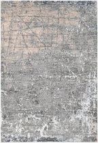 Ashen Lines El Dokuma Yün ve İpek Halı 248x170 cm