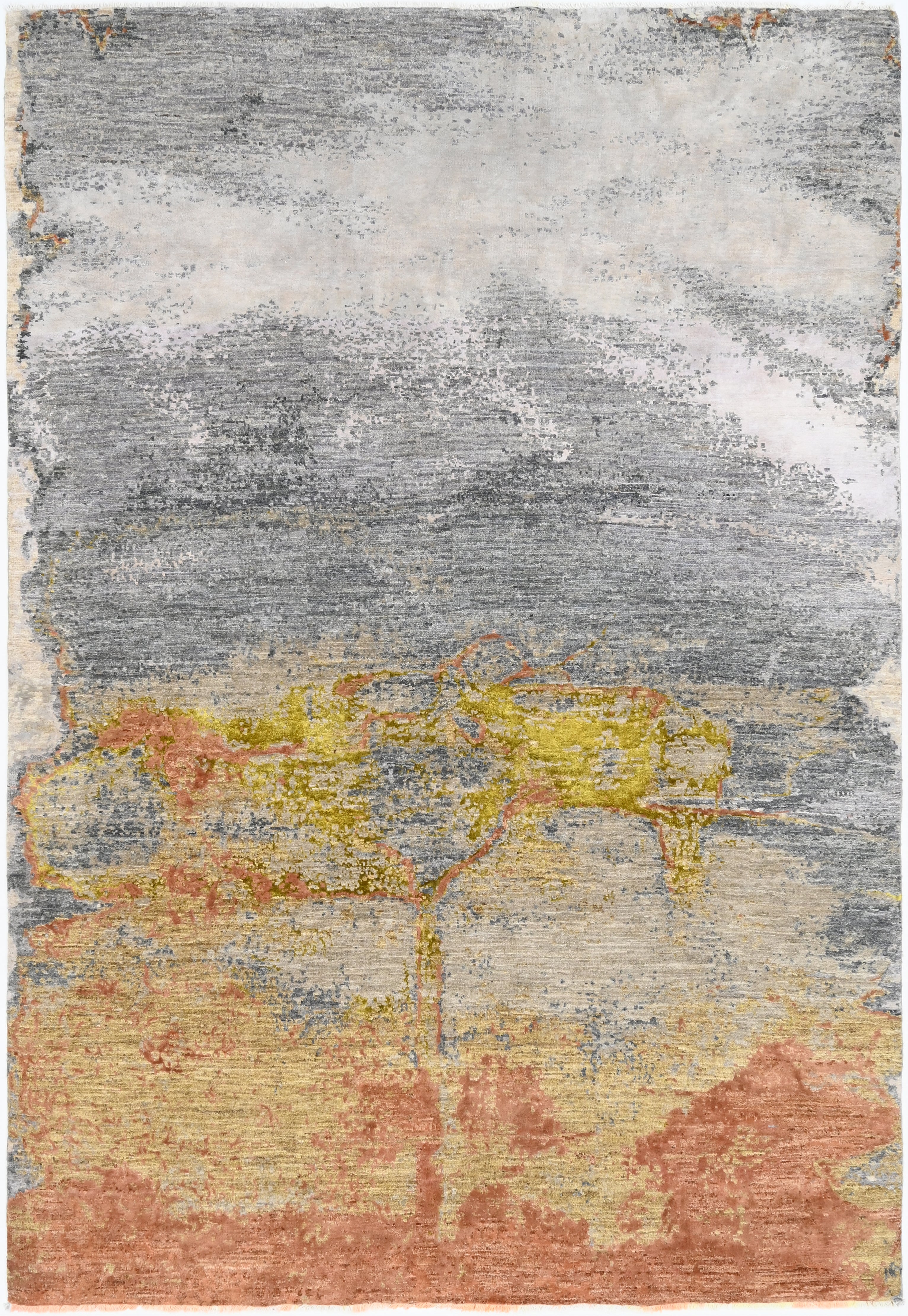Vespera Hand-Woven Wool and Silk Carpet 249x170 cm