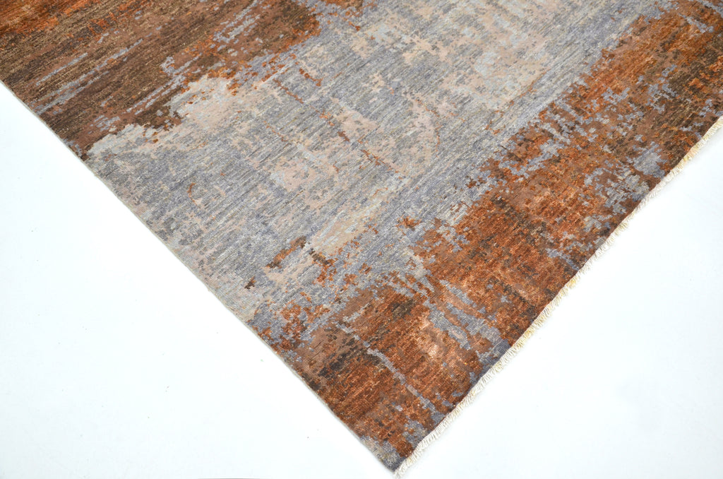 Terracina Hand-Woven Wool and Silk Carpet 299x199 cm