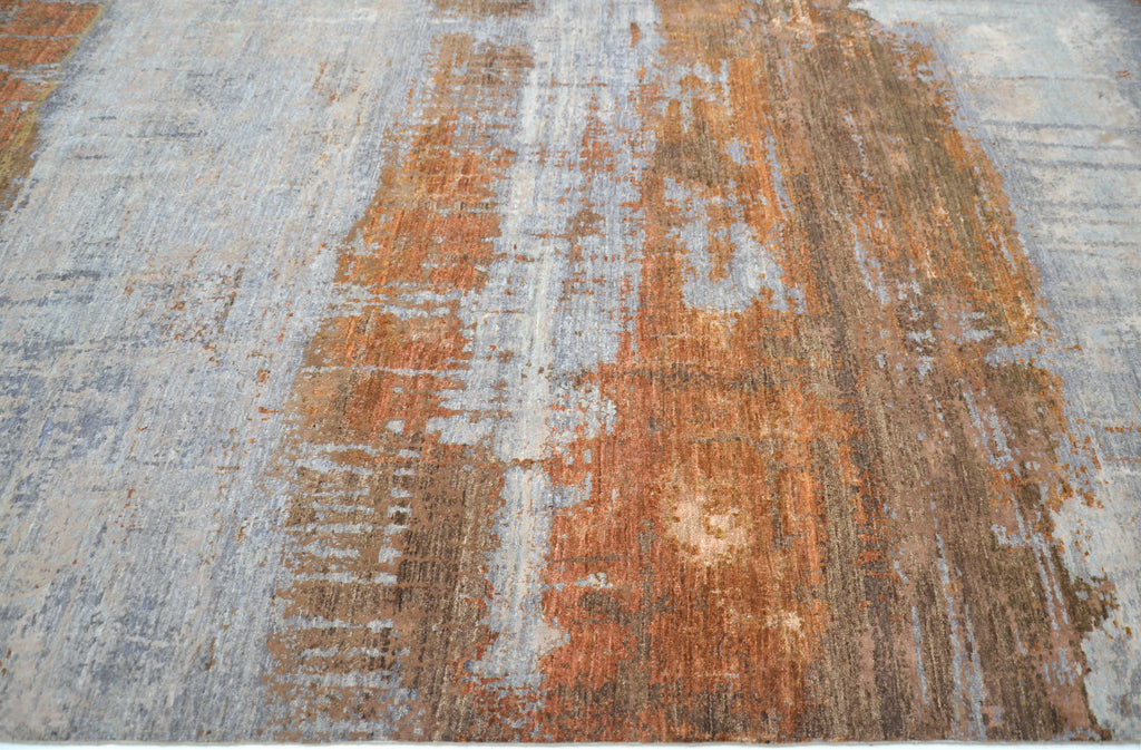 Terracina Hand-Woven Wool and Silk Carpet 299x199 cm