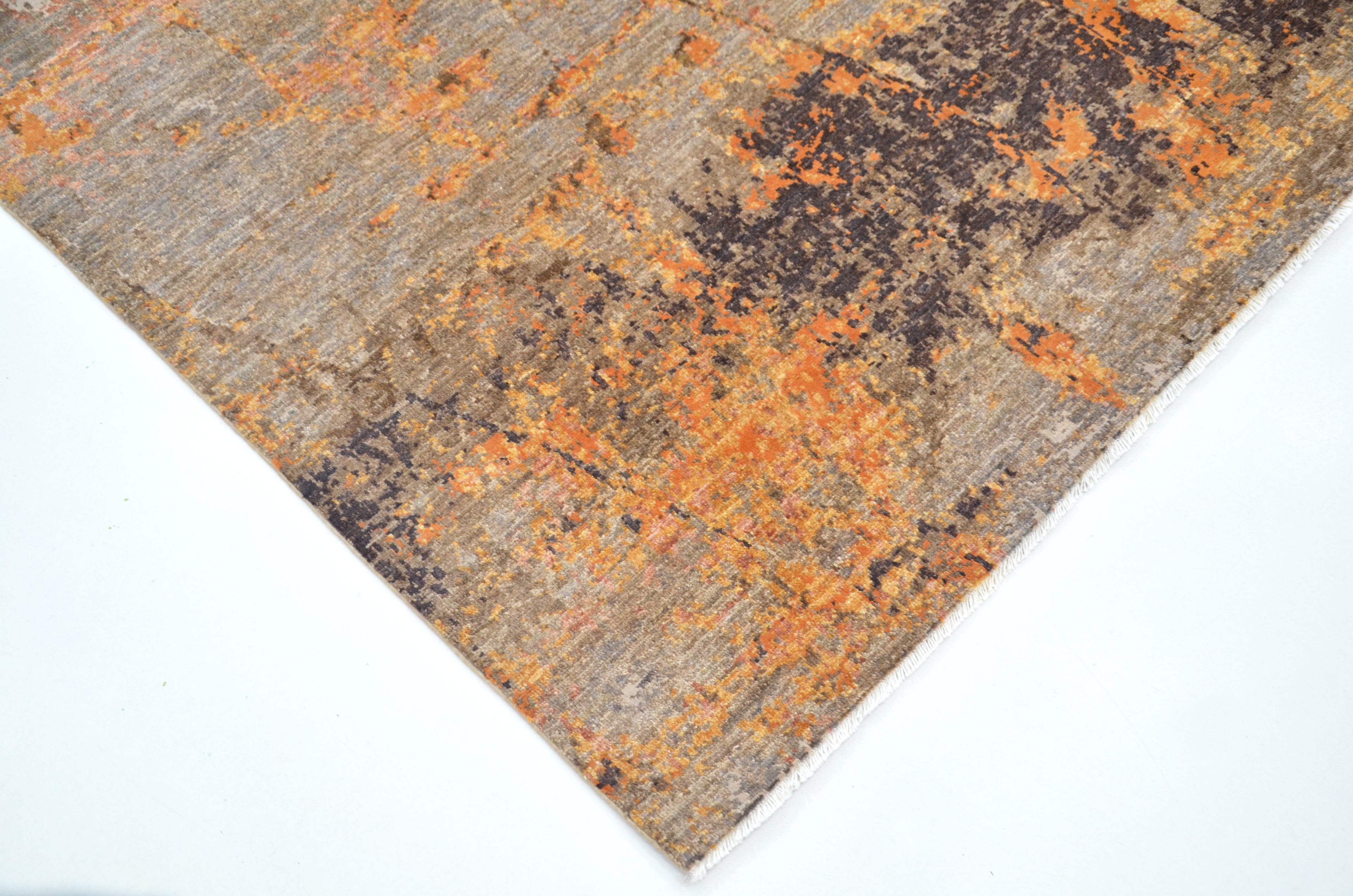 Corten El Dokuma Yün Ve İpek Halı 304x200 cm