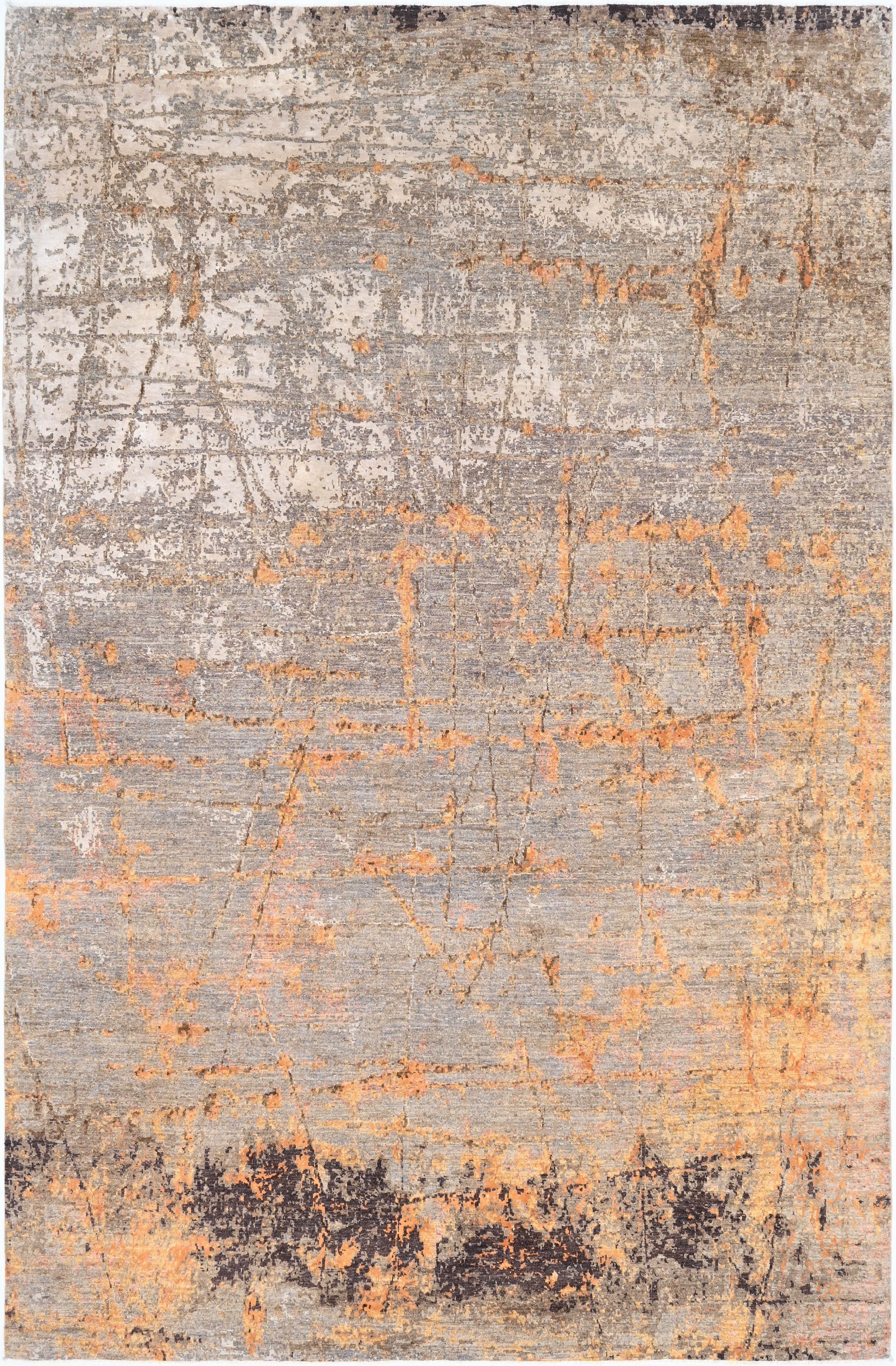 Corten El Dokuma Yün Ve İpek Halı 304x200 cm