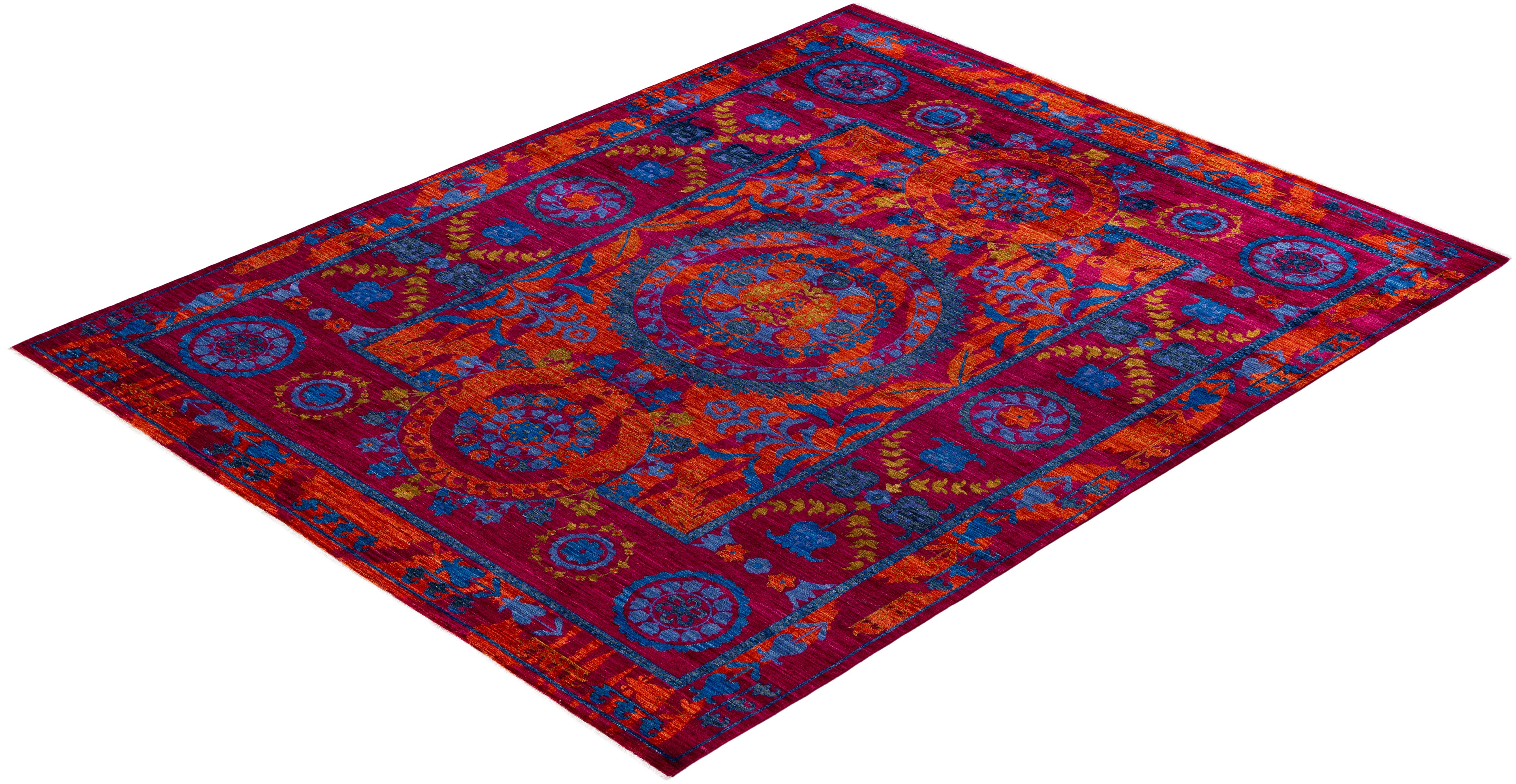 Samsara Hand-Woven Wool and Silk Carpet 311x245 cm