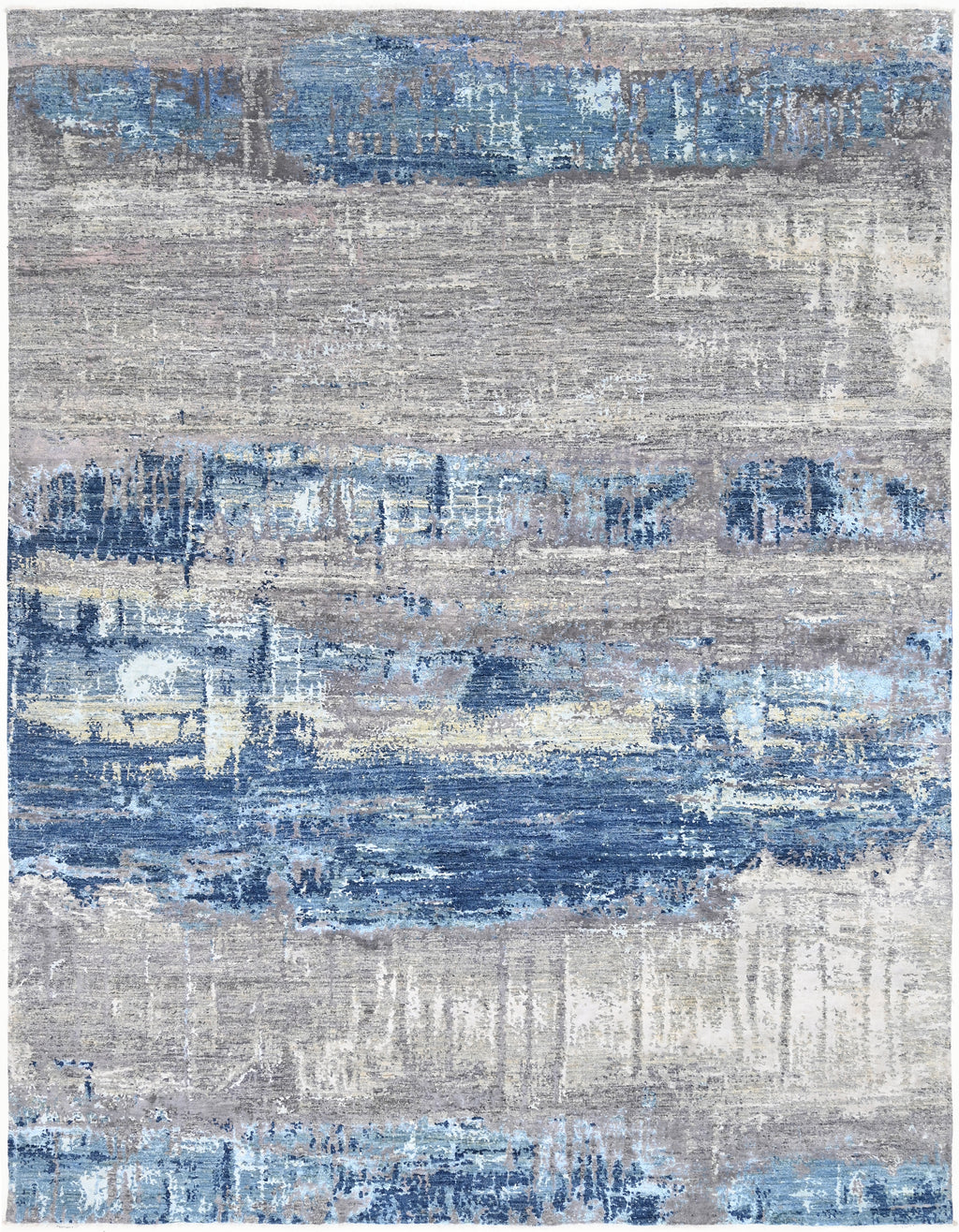 Tides Hand-Woven Wool and Silk Carpet 311x244 cm