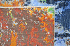 Fauve Hand-Woven Wool and Silk Carpet 304x199 cm