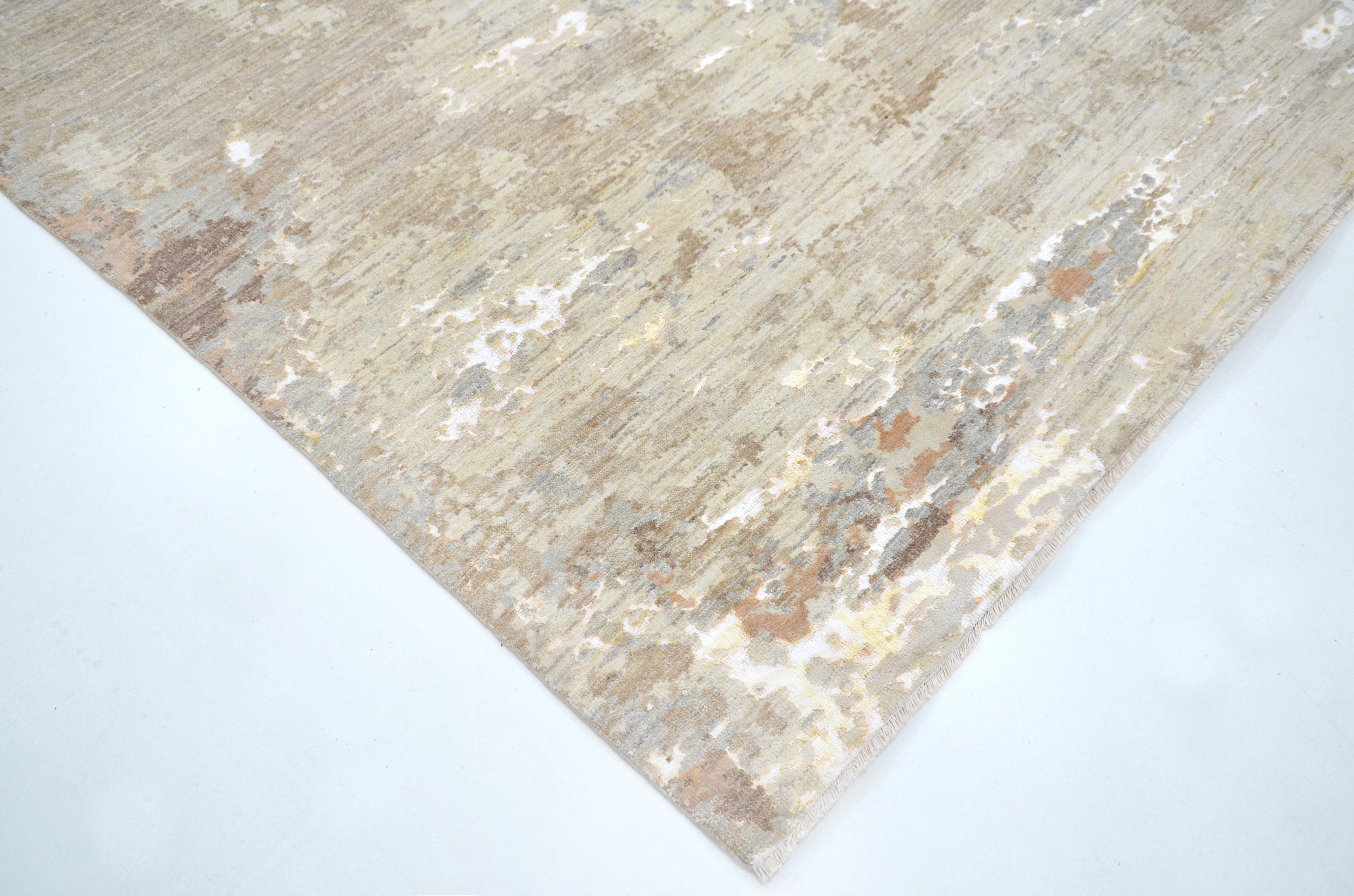 Ivory Mist El Dokuma Yün ve İpek Halı 304x248 cm