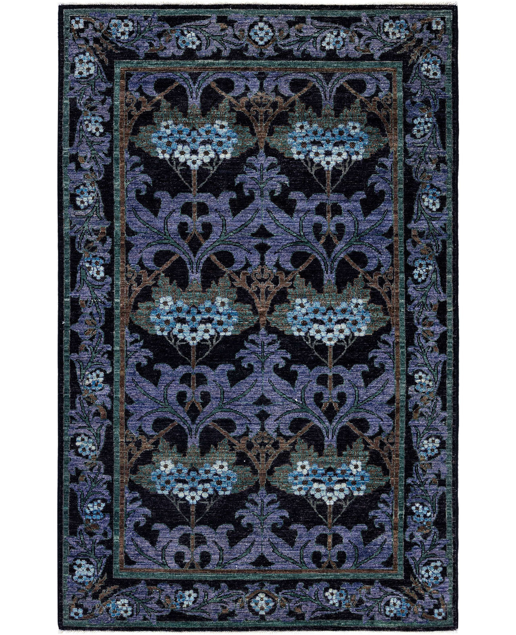 Nightshade Bloom El Dokuma Yün Halı 187 x 120 cm