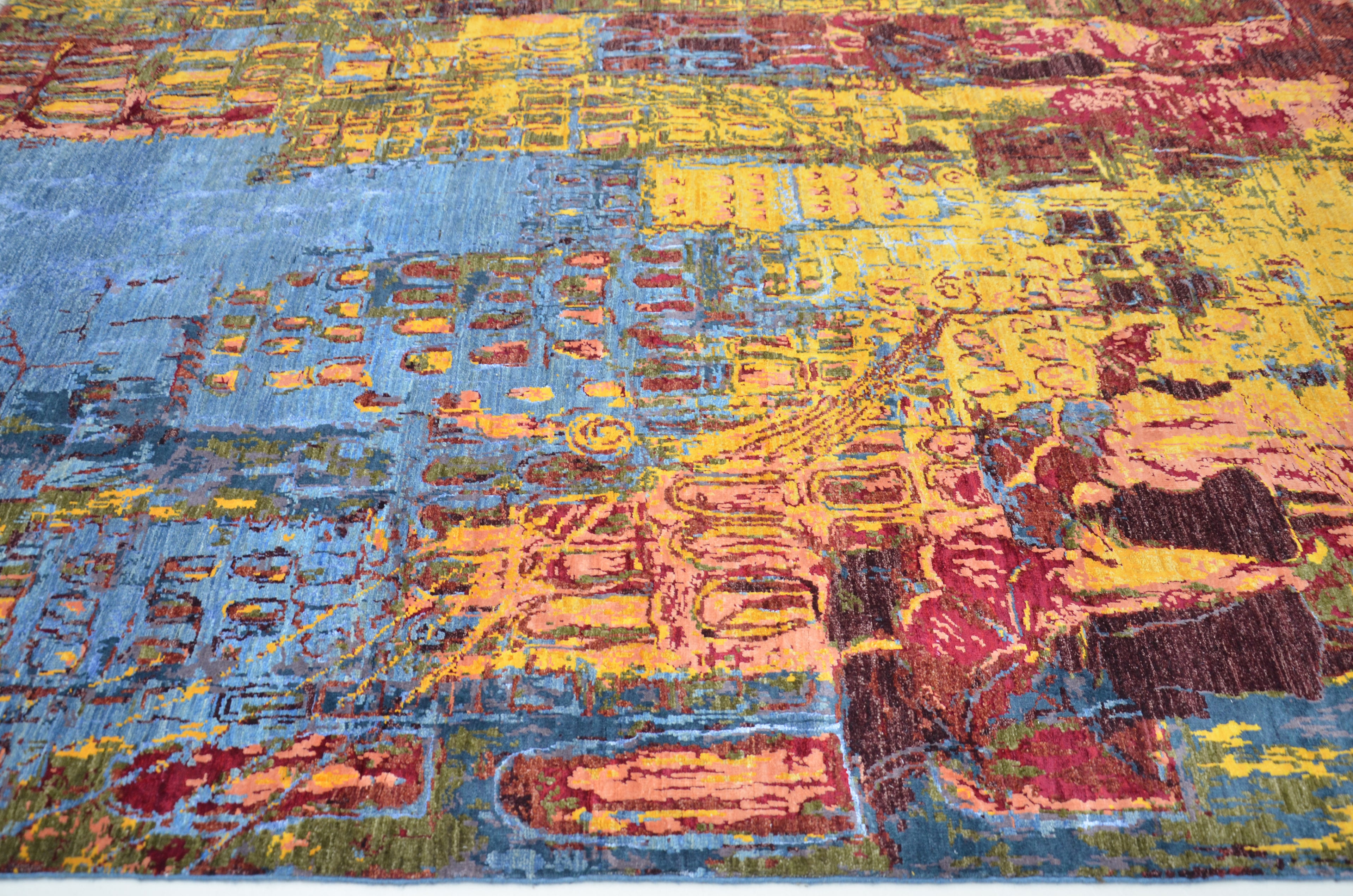 Rue Pluvienne El Dokuma Yün ve İpek  Halı 242 x 168 cm