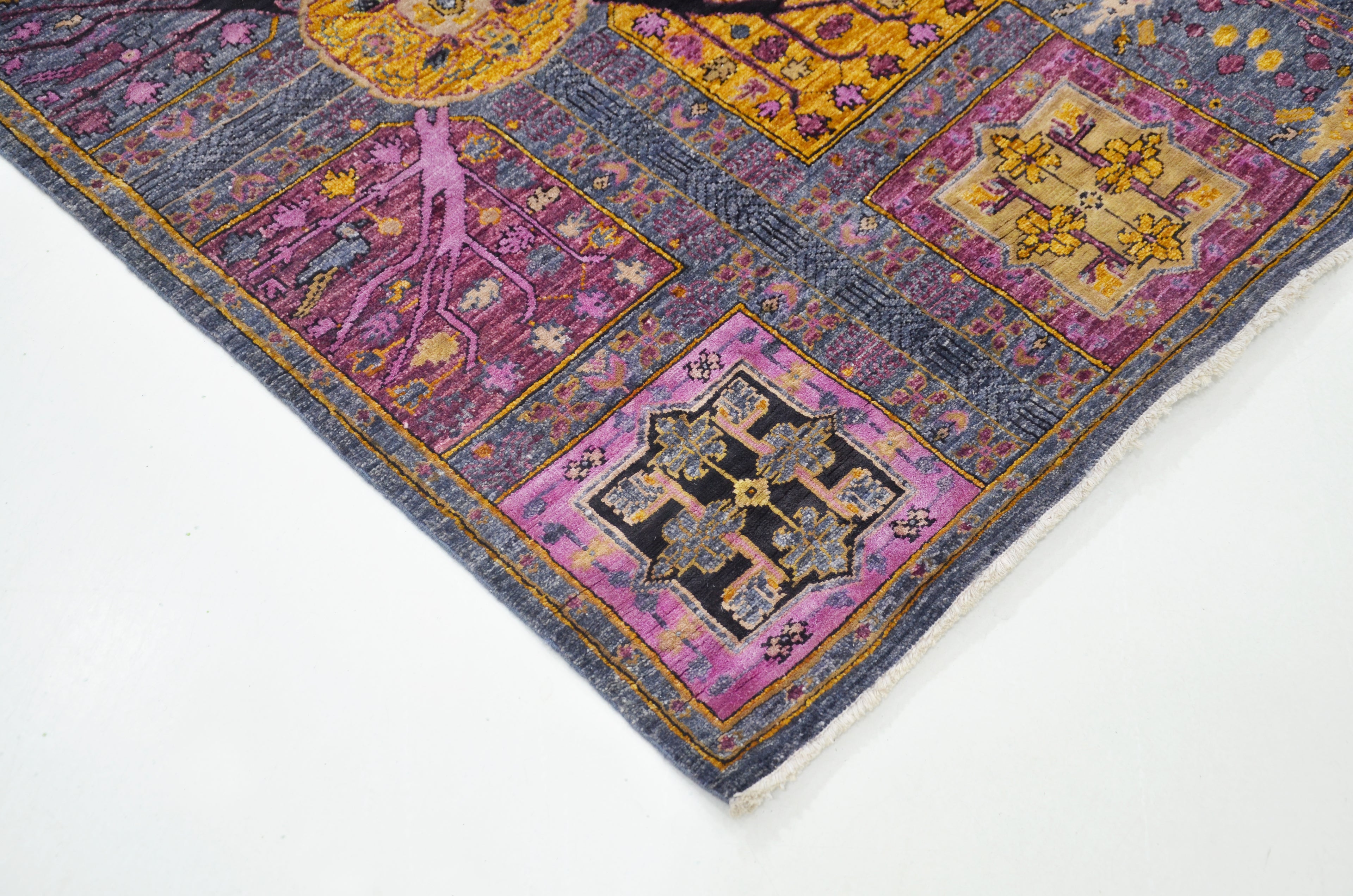 Qanat Atlas El Dokuma Yün ve İpek Halı 240 x 165 cm