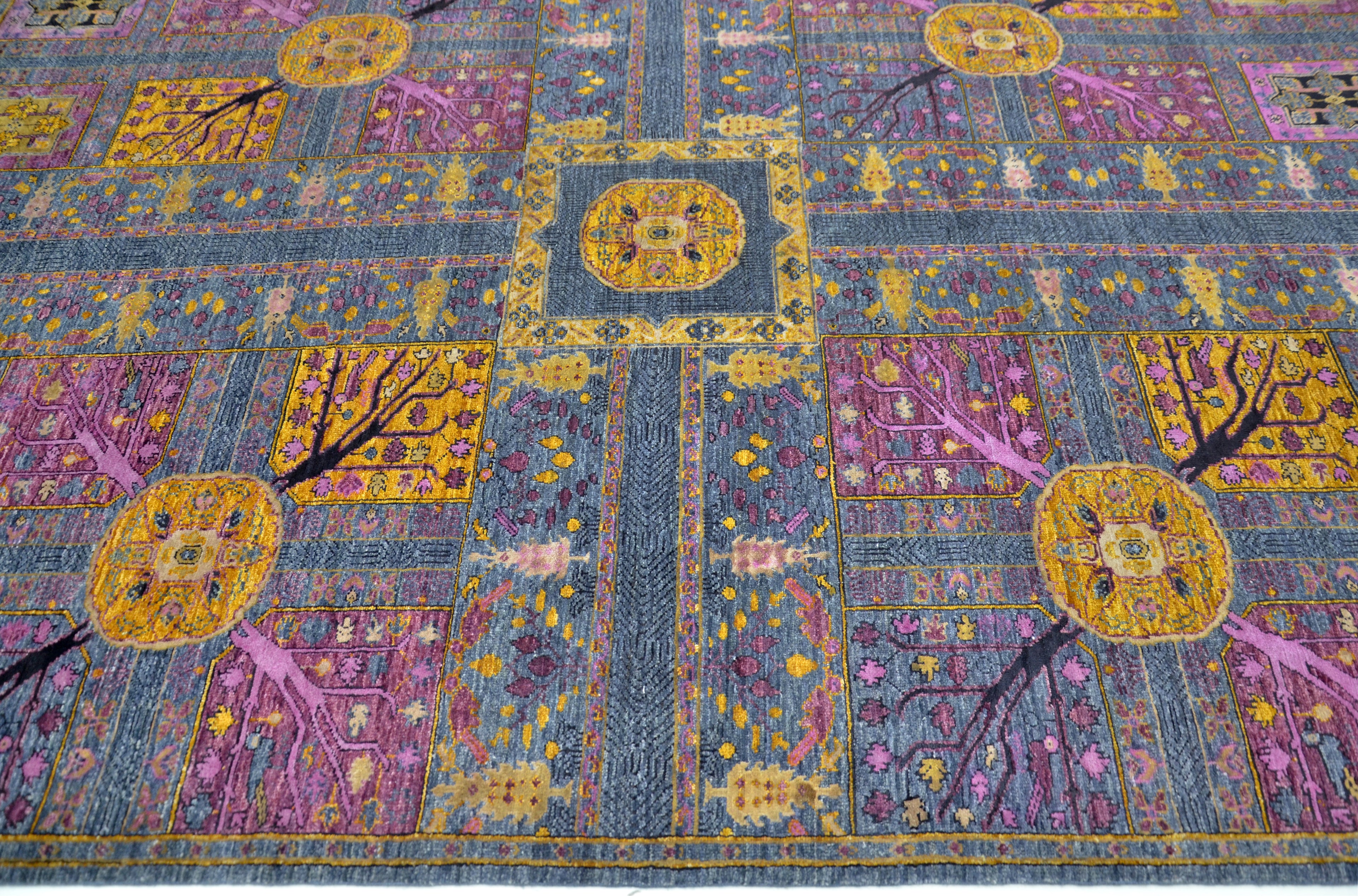 Qanat Atlas El Dokuma Yün ve İpek Halı 240 x 165 cm