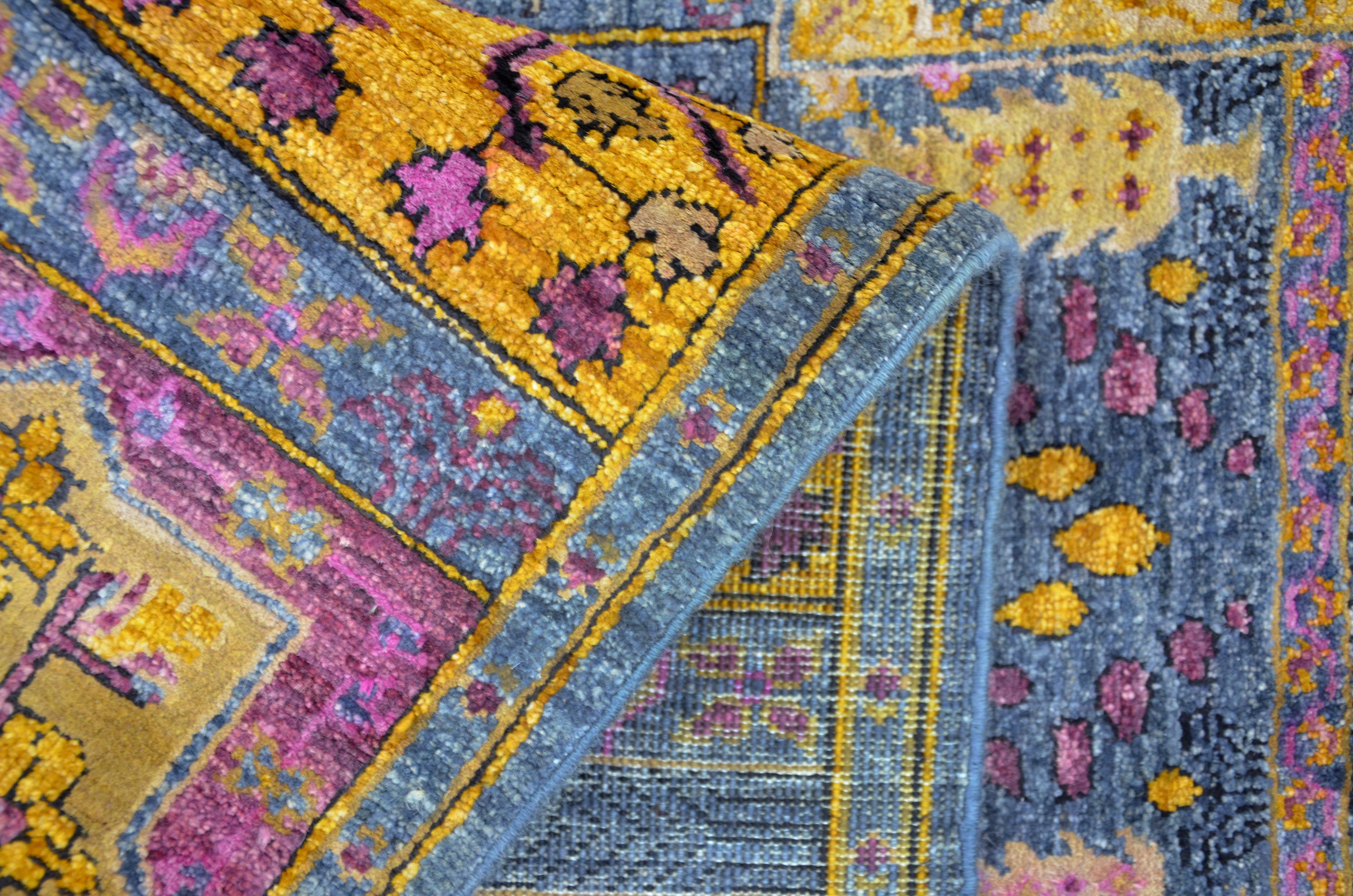 Qanat Atlas El Dokuma Yün ve İpek Halı 240 x 165 cm