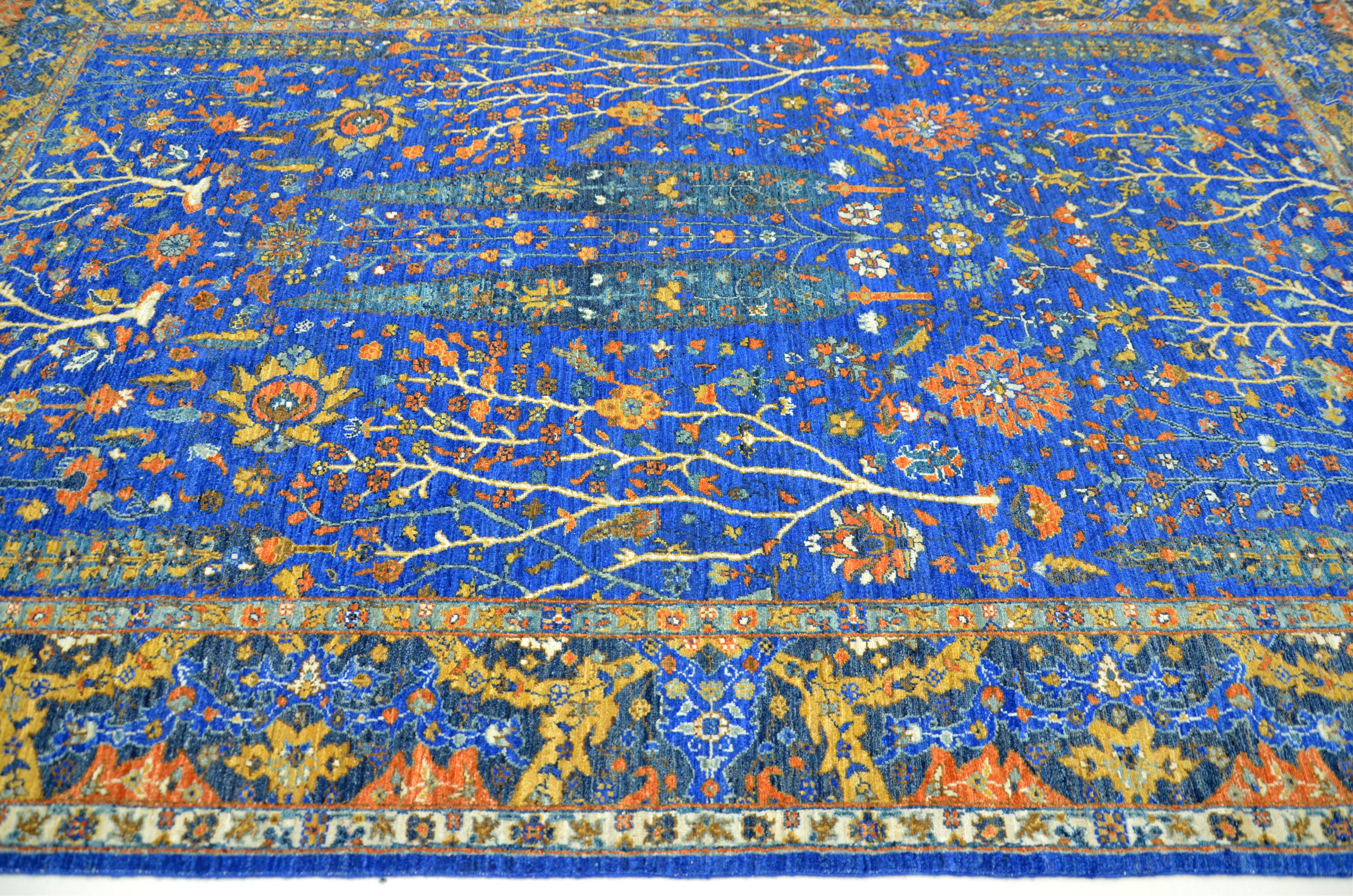 Safira Garden El Dokuma Yün Halı 304 x 196 cm