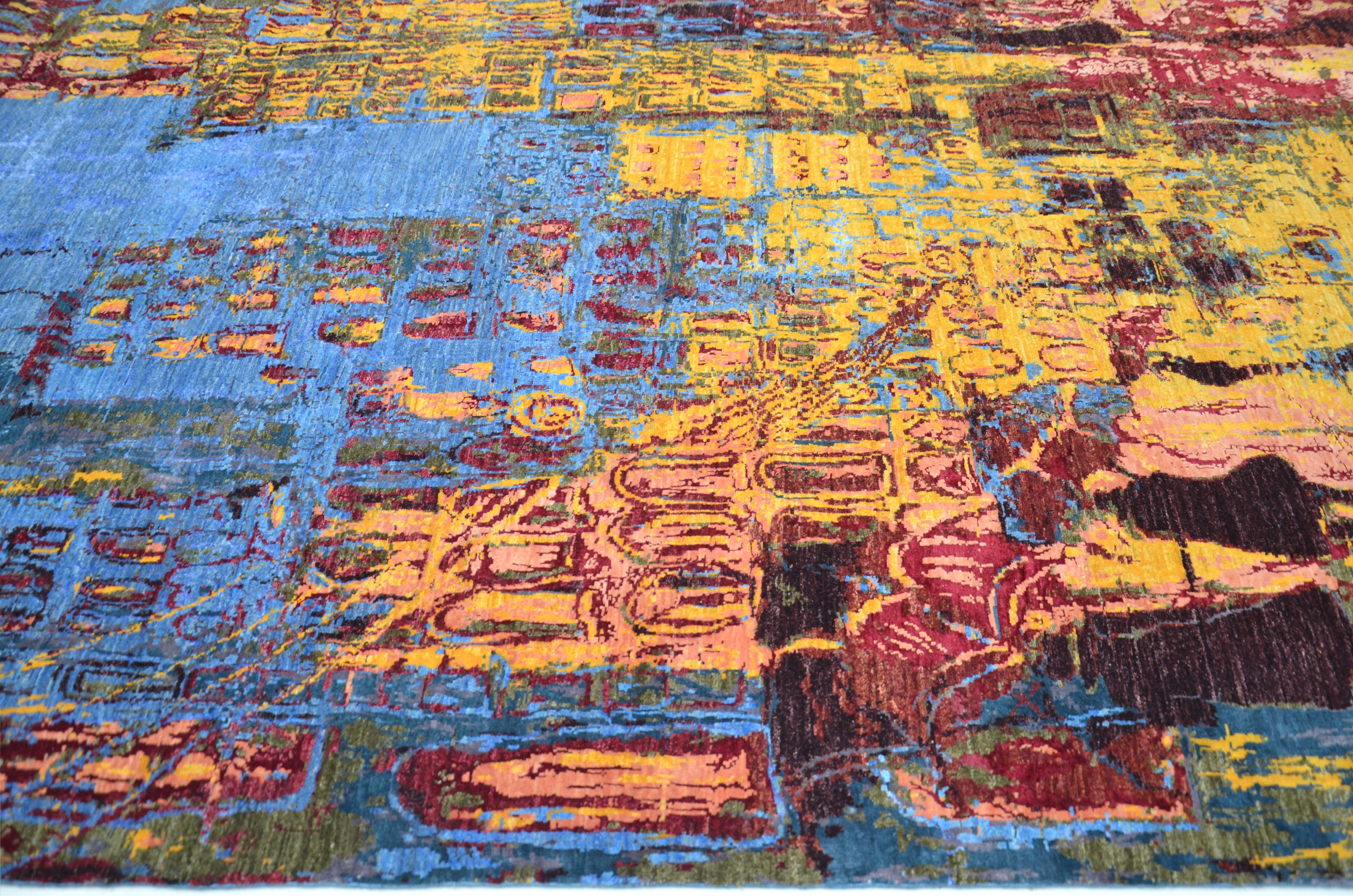 Rue Pluvienne El Dokuma Yün ve İpek Halı 303 x 198 cm