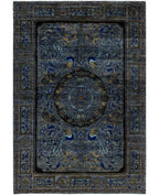 Imperial Phoenix Blue El Dokuma Yün Halı 268 x 186 cm