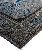 Imperial Phoenix Blue El Dokuma Yün Halı 268 x 186 cm
