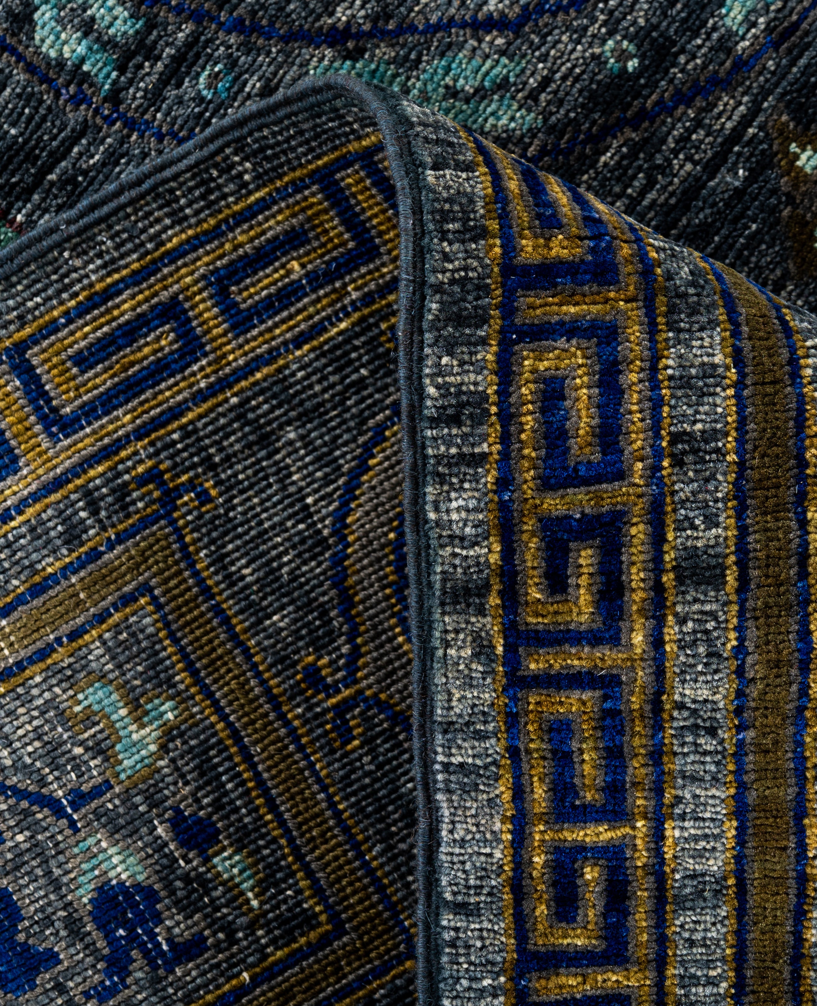 Imperial Phoenix Blue El Dokuma Yün Halı 268 x 186 cm