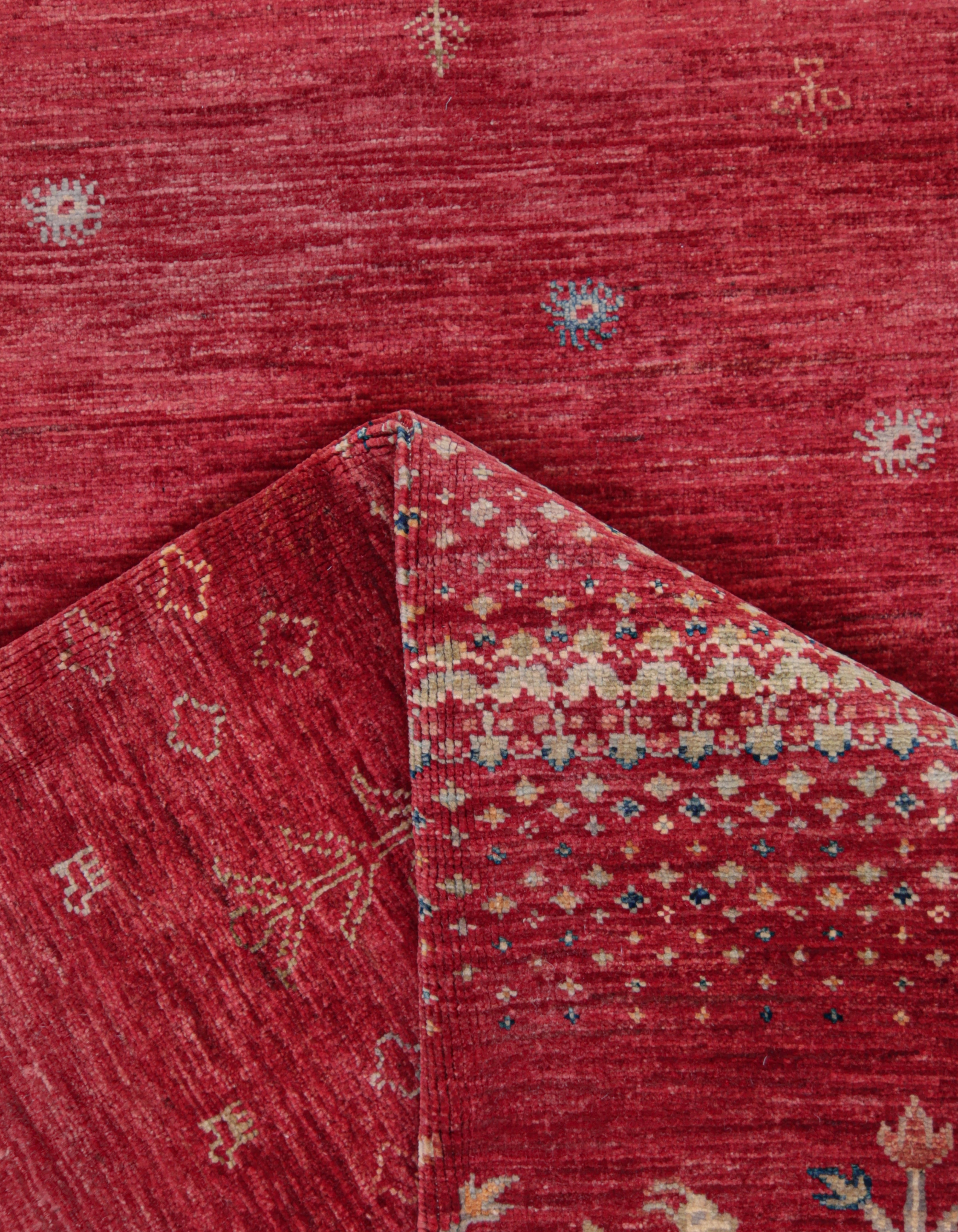 Gabira Crimson El Dokuma Yün Halı 294 x 212 cm