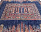 Zerava Indigo El Dokuma Yün Halı 297 x 211 cm