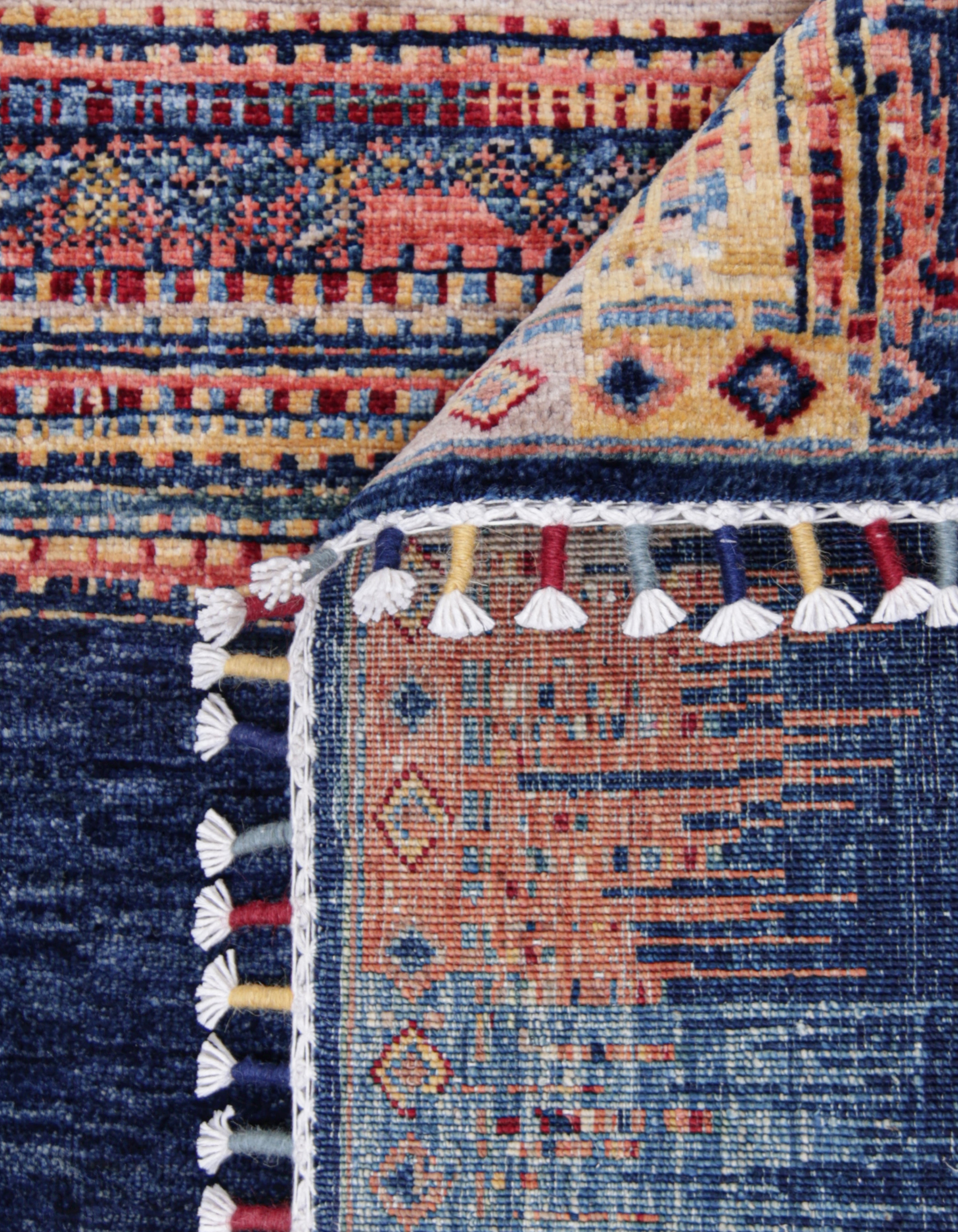 Zerava Indigo El Dokuma Yün Halı 297 x 211 cm