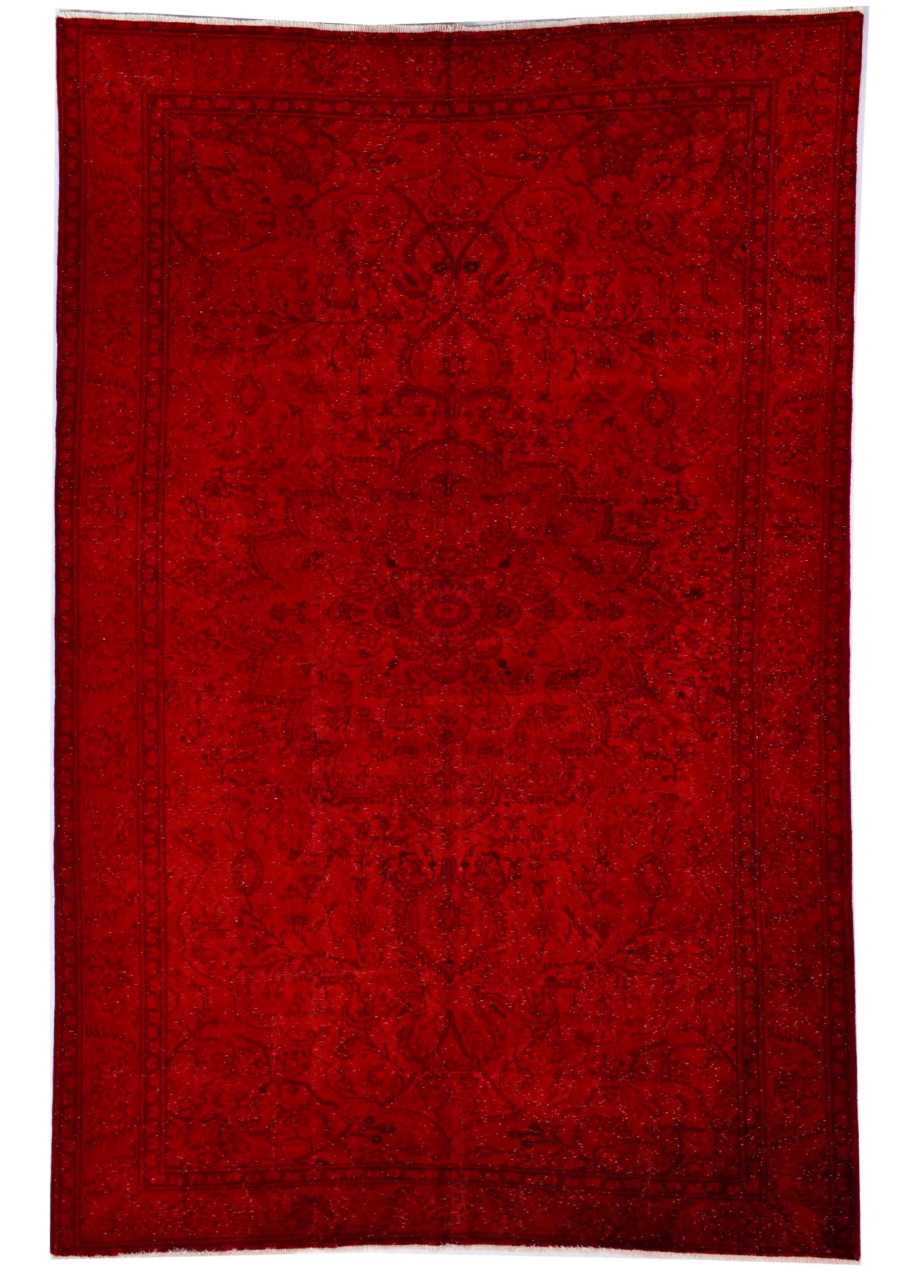 Wild Ember Vintage El Dokuma Yün Halı 286x190 cm