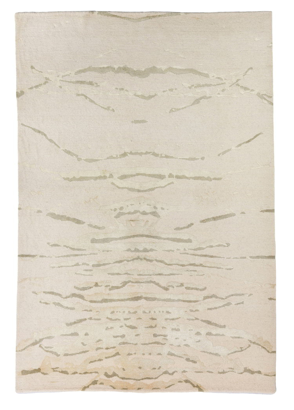 Nivoro Hand-Woven Wool and Silk Carpet 240x170 cm