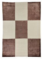 Quadra Hand-Woven Wool and Silk Carpet 245x174 cm