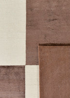 Quadra Hand-Woven Wool and Silk Carpet 245x174 cm