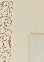 Seravine Hand-Woven Wool and Silk Carpet 242x172 cm