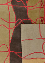 Velmira Hand-Woven Wool and Silk Carpet 295x201 cm
