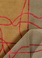 Velmira Hand-Woven Wool and Silk Carpet 295x201 cm