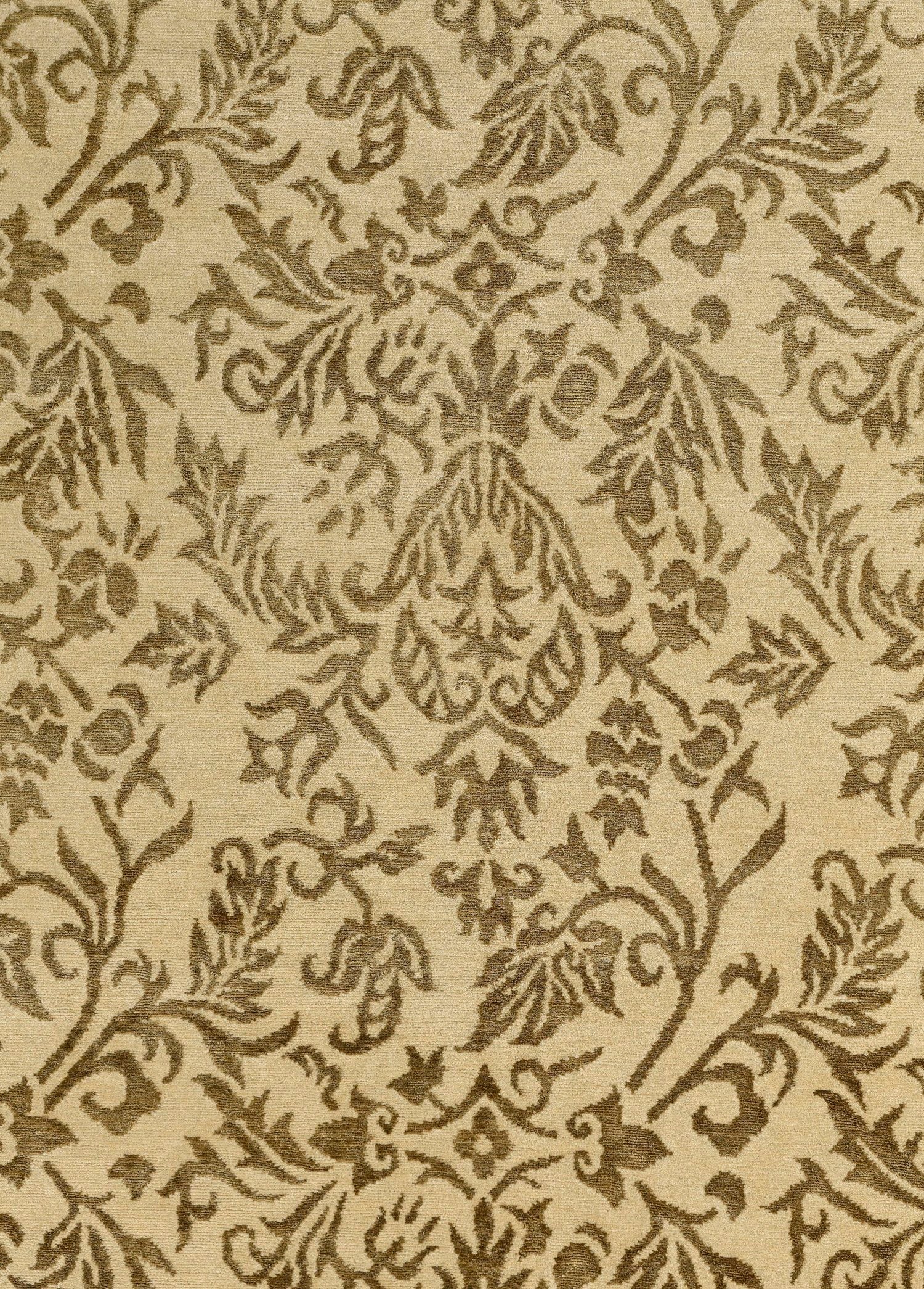 Molveth Hand-Woven Wool and Silk Carpet 270x185 cm