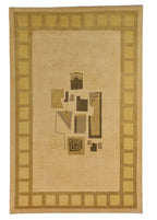 Orphea Hand-Woven Wool and Silk Carpet 278x181 cm