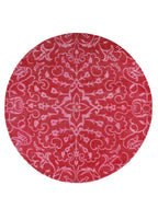 Rosavelle Hand-Woven Wool and Silk Carpet 170x170 cm