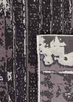 Velorra Grey Hand-Woven Wool and Silk Carpet 241x170 cm